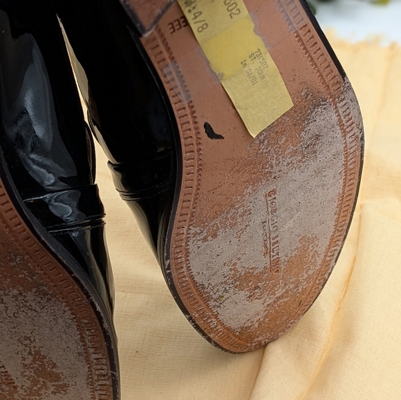 Giorgio Brutini Black Patent Leather Loafers Mens Size 12 EEE Wide Slip On Shoes main image 9